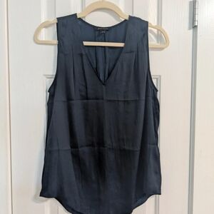 Navy silky tank Banana Republic